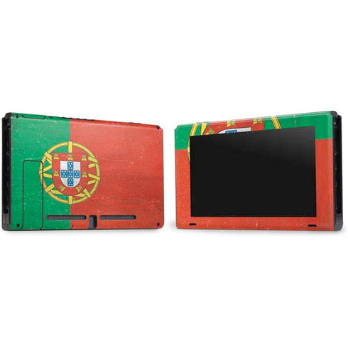 Portugal Flag Distressed Nintendo Switch Bundle Skin